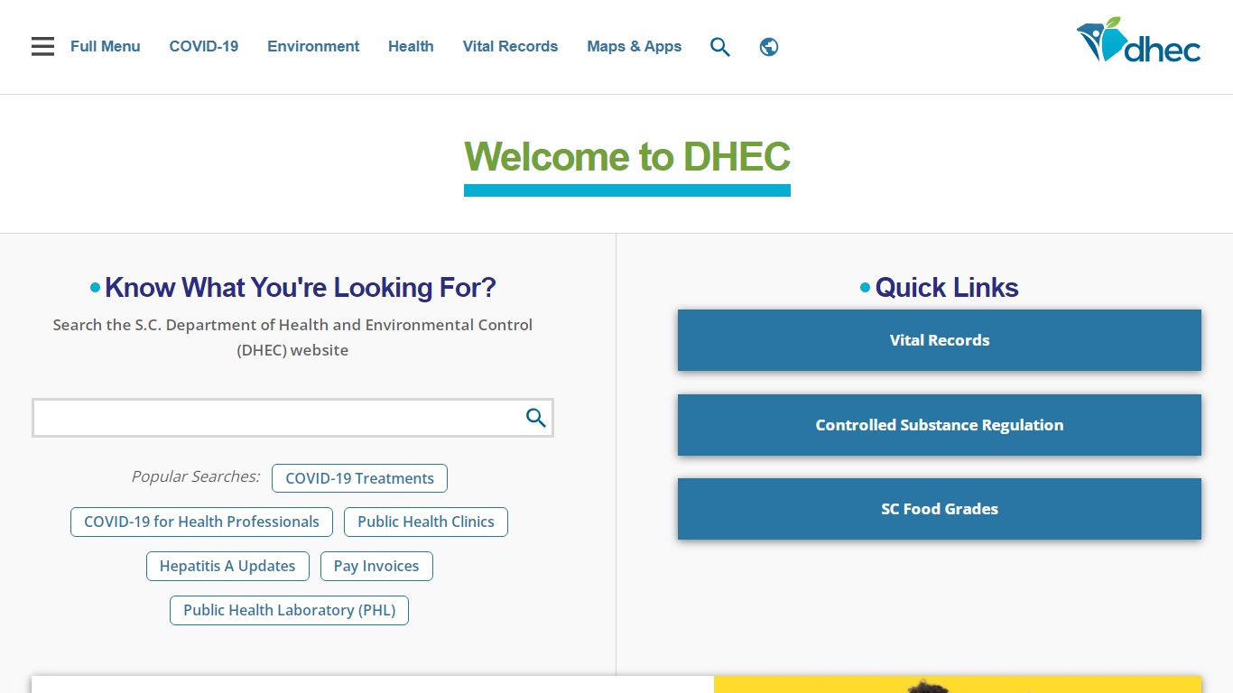 Homepage | SCDHEC